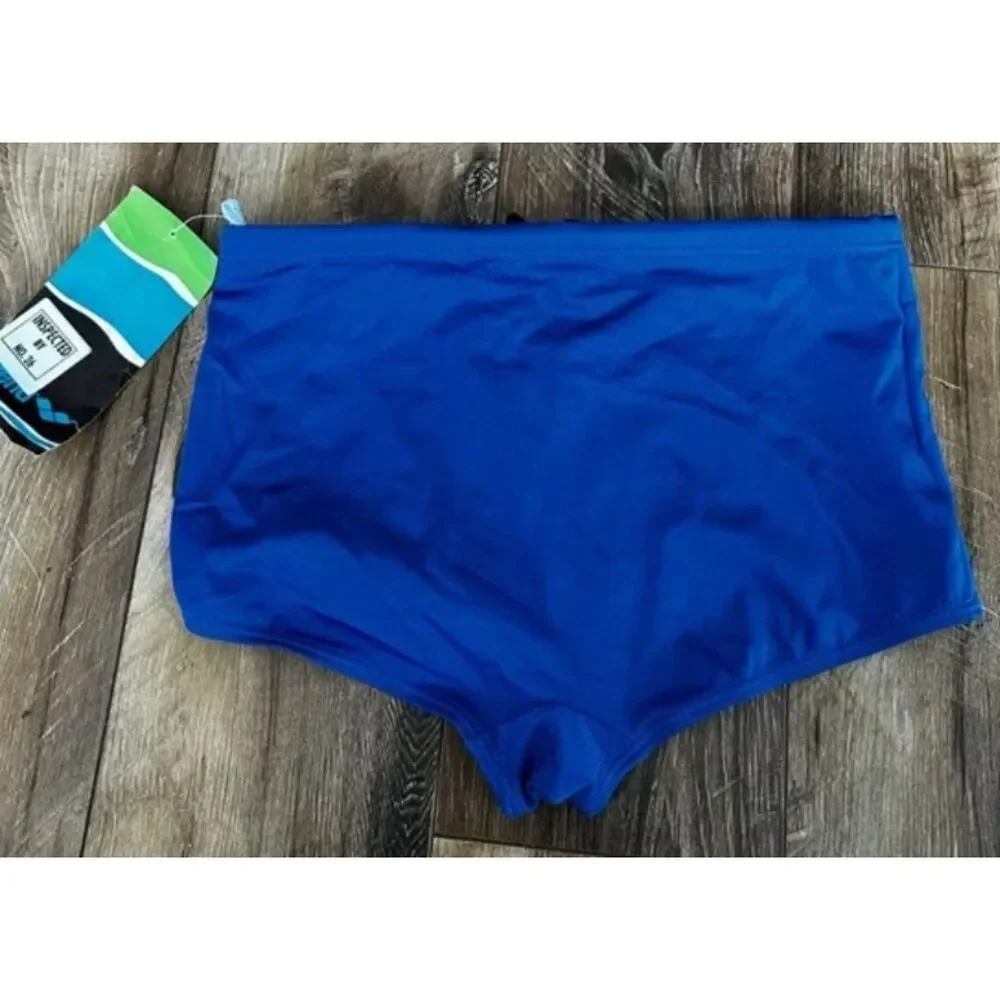 NEW NWT Royal Blue Mens Sz 36 Low Waist Team Performance Swim Shorts ARENA
